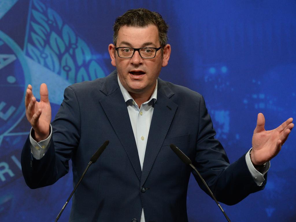 Daniel Andrews says Victorians can expect an announcement later on Wednesday about more industries which will be required to mandate the vaccine for its workers. Picture: NCA NewsWire / Andrew Henshaw