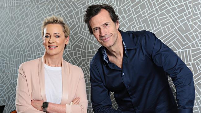 WSFM has apologised for comments made by presenter Brendan Jones, pictured right with co-host Amanda Keller, about the conduct of Liberal staffer Fiona Brown. Picture: Adam Yip