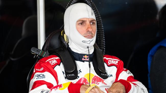 BATHURST, AUSTRALIA - OCTOBER 13: Jamie Whincup driver of the #88 Red Bull Holden Racing Team Holden Commodore ZB looks on during the Bathurst 1000 on October 13, 2019 in Bathurst, Australia. (Photo by Daniel Kalisz/Getty Images)