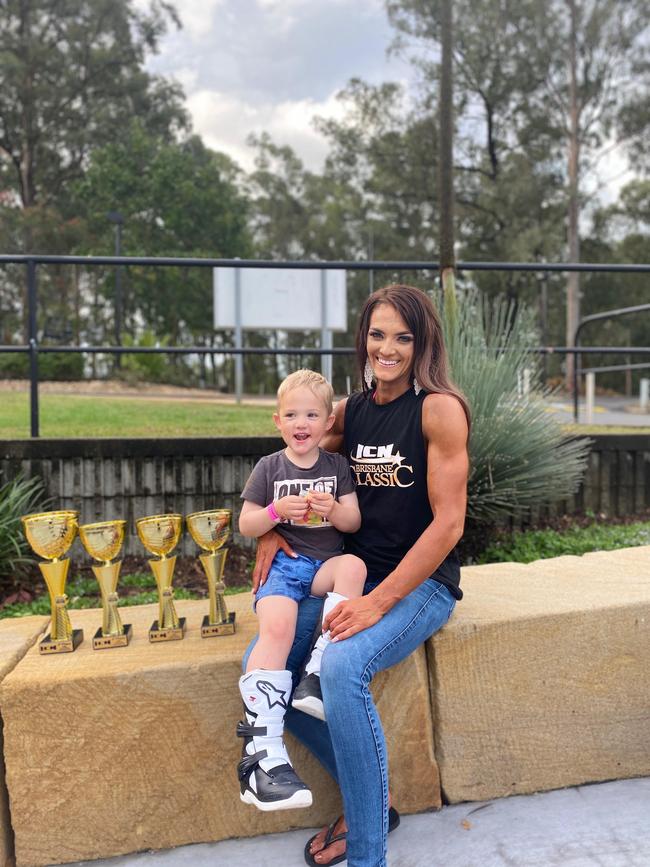 Tamlyn Wolfenden and her son Oliver.