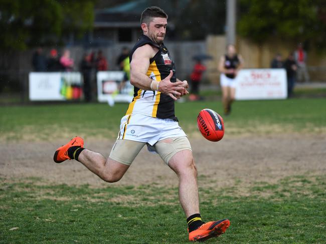 Kris Pendlebury was again superb in defence for Balwyn. Picture: James Ross/AAP