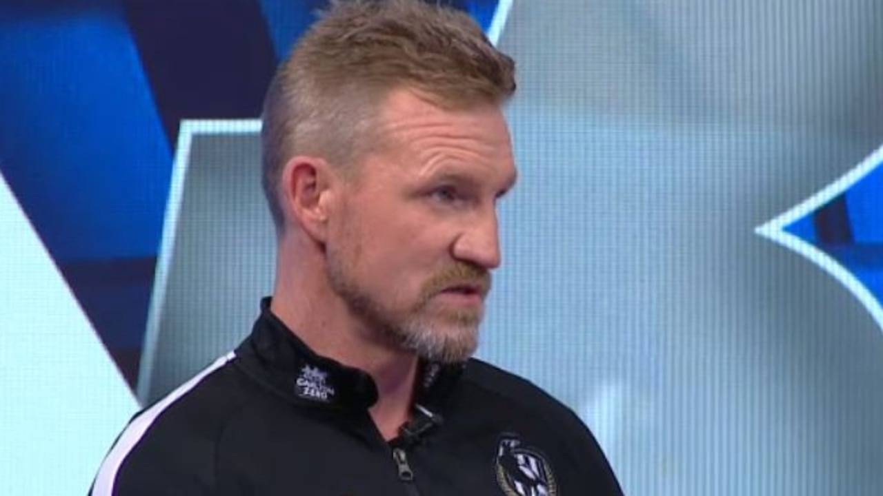 Nathan Buckley is grilled about his future.