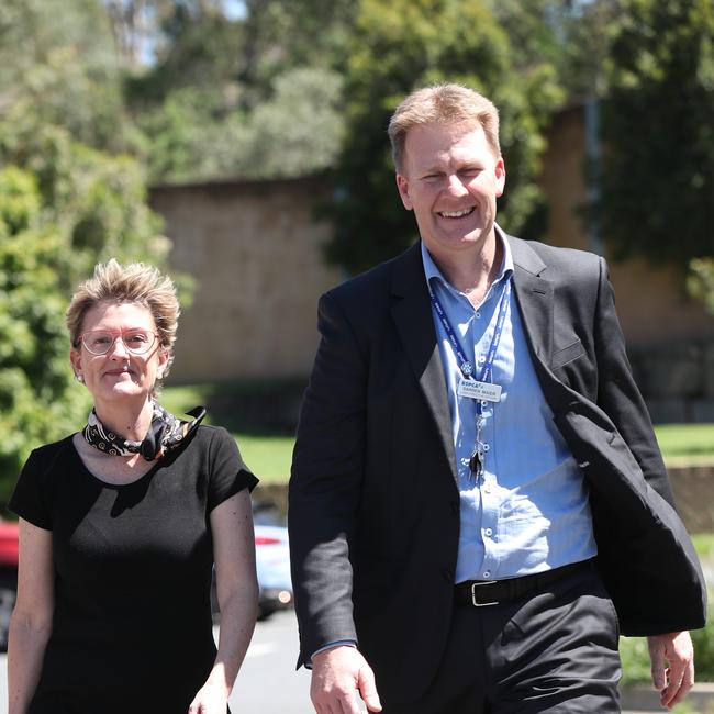 RSPCA Queensland chair Justine Hickey and chief executive Darren Maier. Picture: Annette Dew