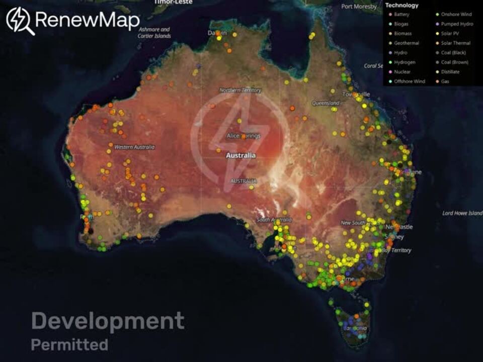 Visualising Australia's energy pipeline