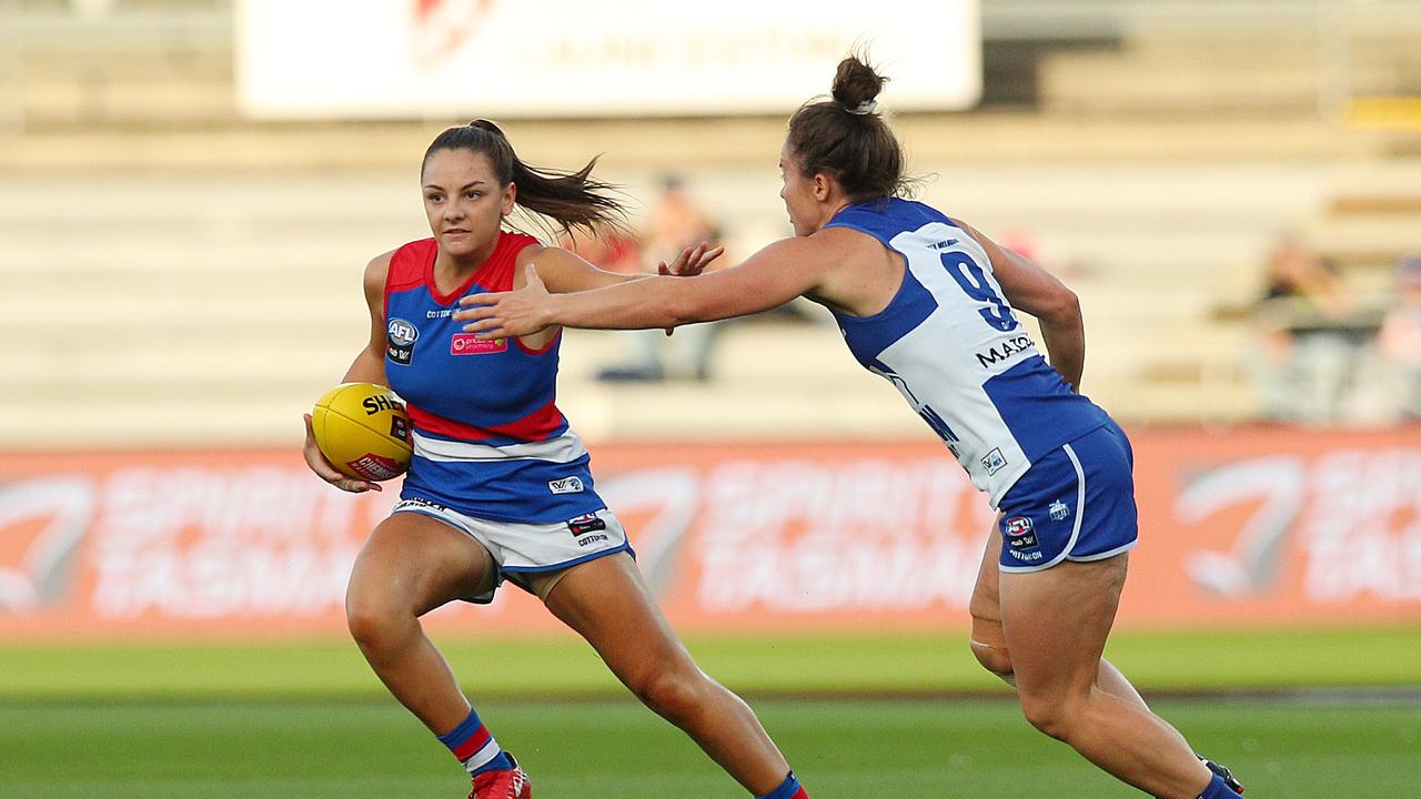 Monique Conti could leave the Bulldogs a year after Emma Kearney. (Photo by Graham Denholm/Getty Images)