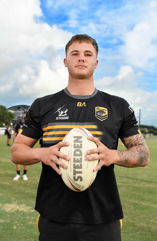 Sunshine Coast Falcons Mal Meninga talent Charlie Coates. Picture: Patrick Woods.