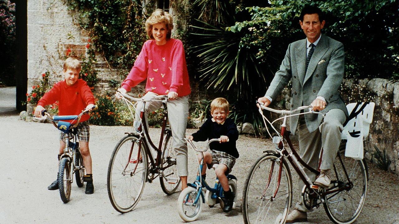 Princess Diana and Prince Charles with William and Harry.