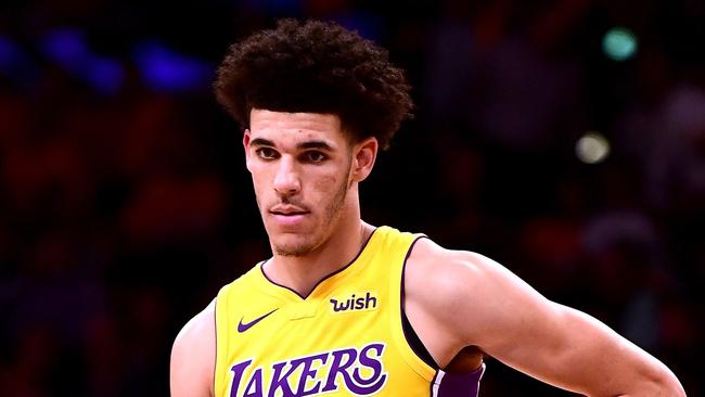 Lonzo Ball of the Los Angeles Lakers had a tough debut.