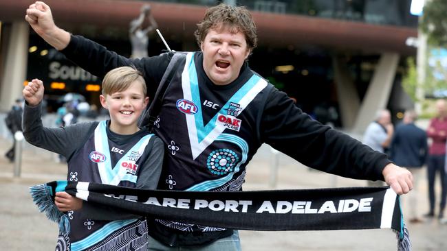 Ryan Butler and son Charlie, of Nuriootpa. Picture: Dean Martin