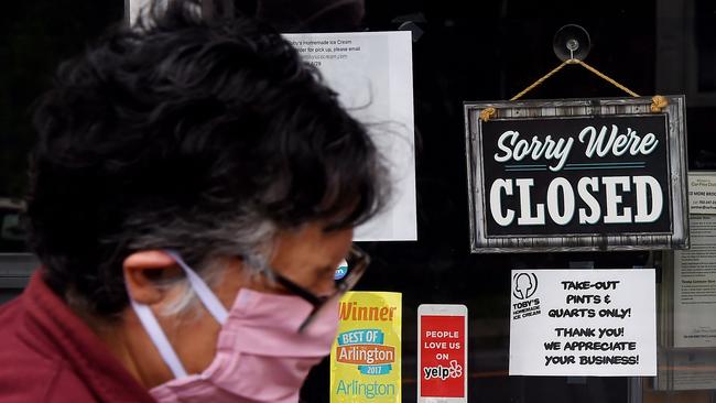 Its alarming death rate aside, the US is also suffering from mass business shutdowns and lay-offs, which have rendered a formerly healthy economy unrecognisable. Picture: Olivier Douliey/AFP