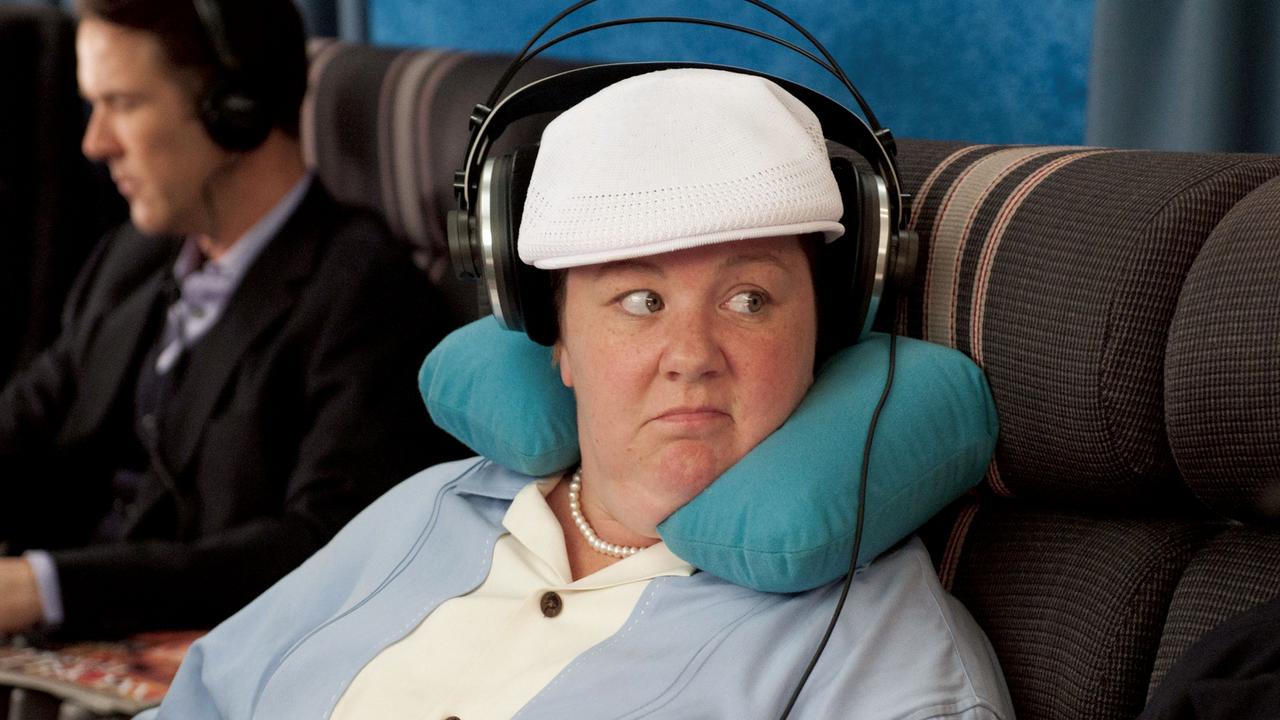 Actress Melissa McCarthy in a scene from film Bridesmaids. Rebel Wilson has revealed that she wanted McCarthy’s role. Picture: Supplied