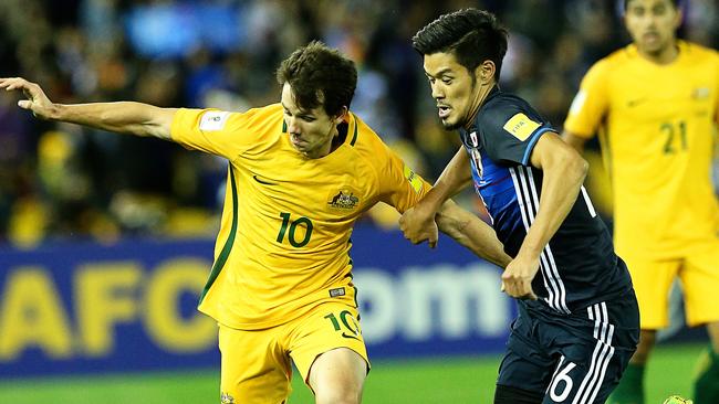 Kruse has become a crucial attacking outlet for the Socceroos. Picture: Tim Carrafa