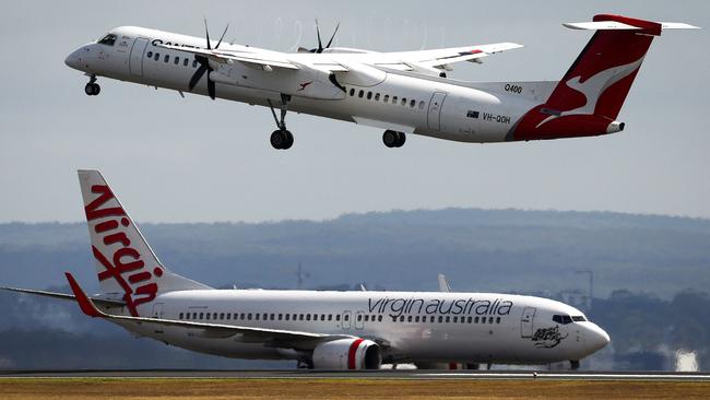 The airline battle has heated up again with changes to frequent flyer rewards programs. Picture: AFP