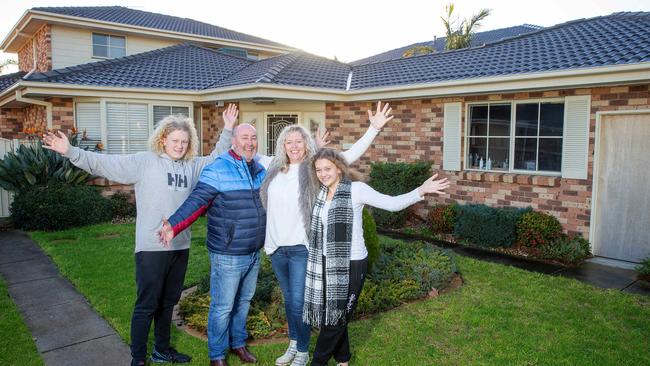 Joanne Kelly, owner of Kath and Kim's house in Patterson Lakes, opened the property to the public for an open house fundraiser before remodelling. Picture: Mark Stewart