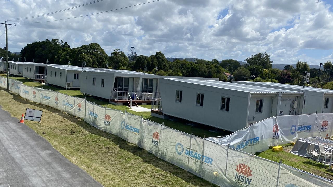 Demountable pods in Byron, housing people who lost or had their homes damaged in the 2022 floods. Picture: Supplied