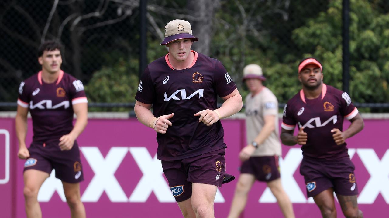 Full Back Reece Walsh during a Brisbane Broncos NRL training session at  Clive Berghofer Centre in Brisbane, today 20th of January 2023. (AAP  Image/Glenn Campbell) NO ARCHIVING ** STRICTLY EDITORIAL USE ONLY