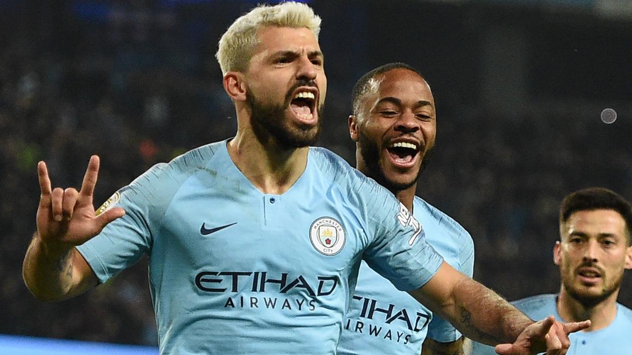 Manchester City kick off the restarted season. (Photo by Oli SCARFF / AFP)