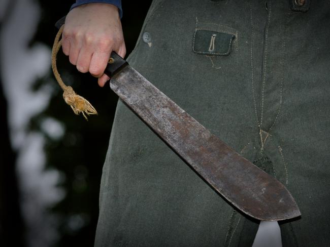 Man wielding a machete. Generic. Picture: iStock