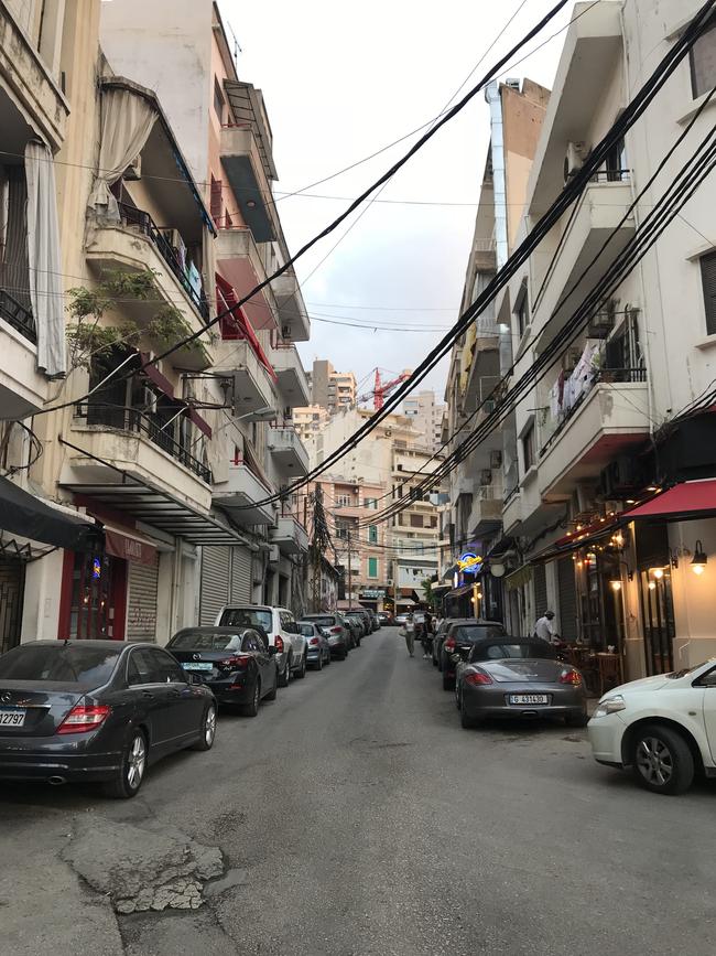 Gemmayze St in Beirut before the explosions.