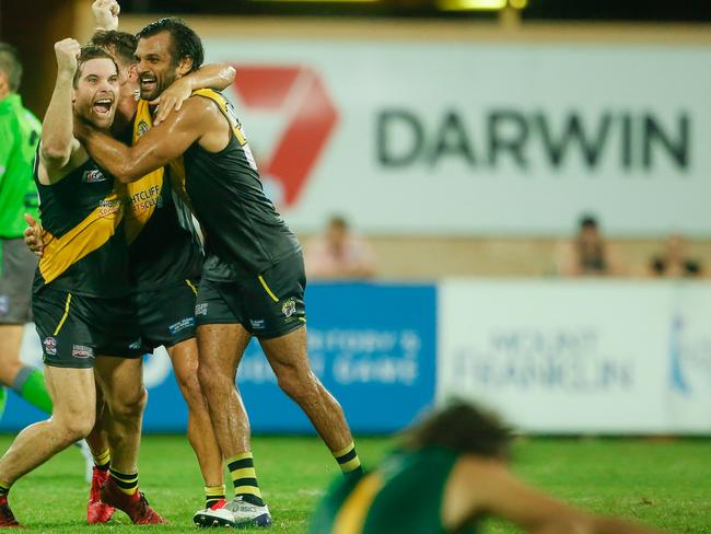 (  Journo to add Names) as St Mary's go down to Nightcliff in the 2020 NT Mens Premier League Final.Picture GLENN CAMPBELL