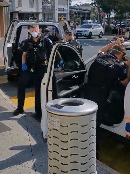 Police at the scene in Noosa. Picture: ABC News