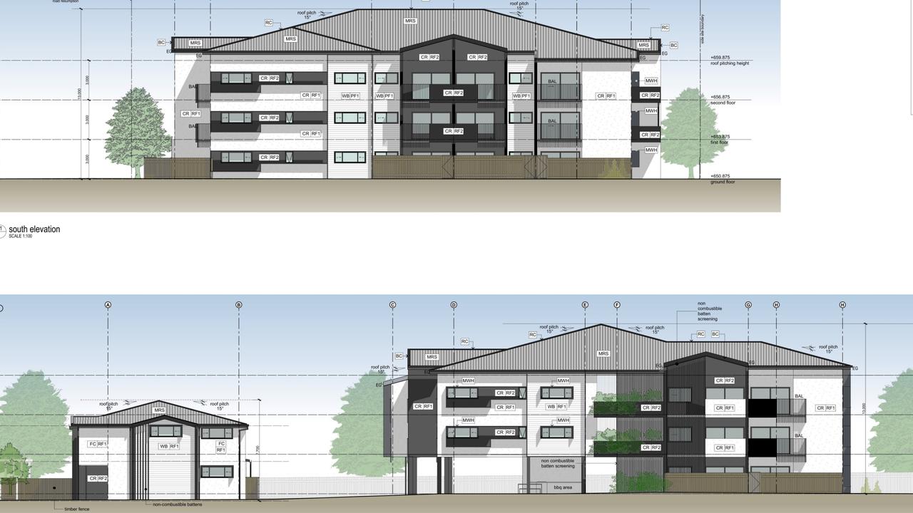 Concept art for a new 27-unit social housing project on Hill Street in Newtown, Toowoomba by St Vincent de Paul Society, which has been lodged with the Queensland government.