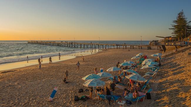 Port Noarlunga at sunset.