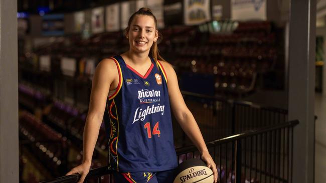 Isobel Borlase is one of Australian basketball's biggest and brightest stars and made her Opals debut in the FIBA Olympic Qualifying Tournament. Picture: Kelly Barnes