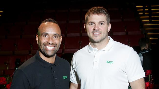 Archie Thompson and Drew Mitchell at a Kayo event.