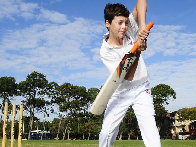 Cranbrook Junior School student Alex Van Vugt, has been selected by the NSW selectors to play for the NSW Cricket Squad. Picture: John Appleyard