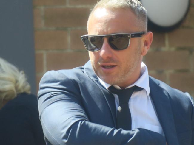 Michael Nicholls, 41, outside Wyong Local Court where he was sentenced to 20 months jail to be served by way of an intensive correction order after pleading guilty to the ongoing supply of drugs. Picture: NewsLocal