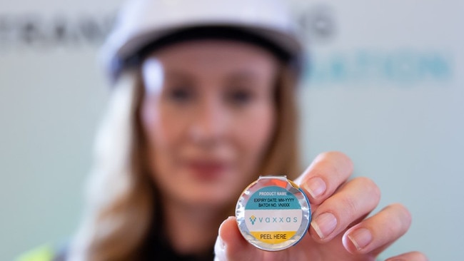 A Queensland lab could just be a few years away from creating a “game changer” vaccine patch, with multiple clinical trials currently underway. Picture: Qld government