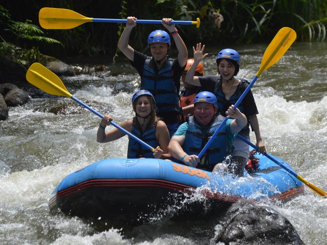 Australian tourists in Bali. Picture: Sobek The Adventure Professionals