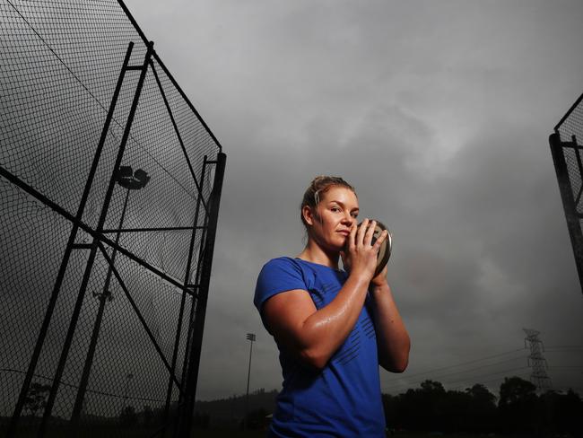 Dani Stevens is the current national and Oceanian record holder. Picture: John Feder