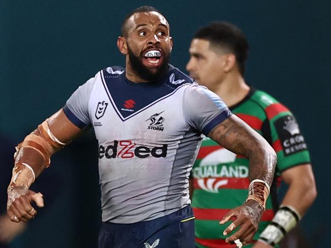 Josh Addo-Carr equalled a 71-year-old record. Picture: Cameron Spencer/Getty