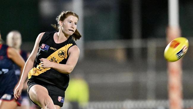 Glenelg’s Sarah Goodwin continues to impress at SANFLW level. Picture: Scott Starkey