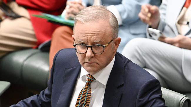 CANBERRA, AUSTRALIA  - NewsWire Photos - February 10, 2025: Prime Minister Anthony Albanese acknowledges the 17th anniversary of the National Apology to Australia's Indigenous Peoples and Closing the Gap Annual Report and Implementation Plan at Parliament House in Canberra. NewsWire / Martin Ollman