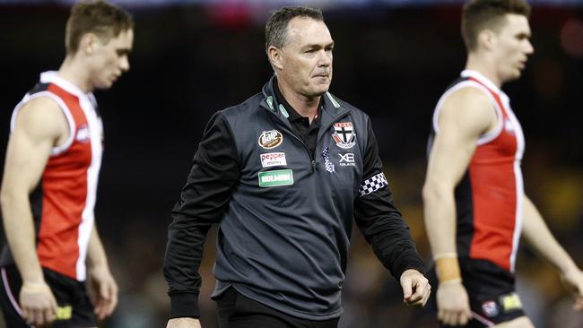 The season has just gotten harder for Saints coach Alan Richardson. Picture: AAP