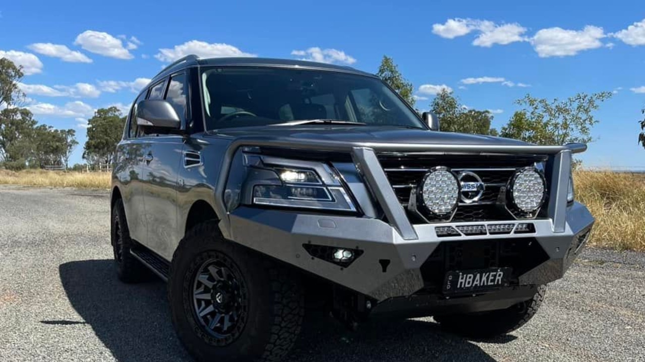 The vehicle that was allegedly stolen at Yeppoon Central with the baby inside.