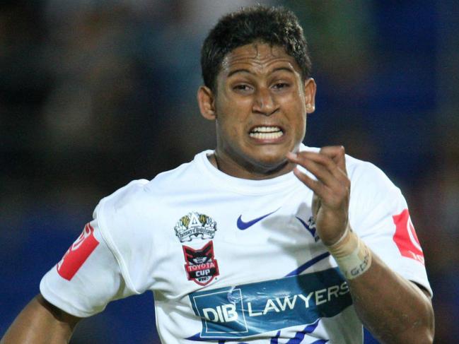 NRL Rugby League, Ben Barba during National Youth Competition, Round 10 Titans v Bulldogs at Gold Coast, Friday May 16th 2008. Digital image by Colin Whelan ? nrlphotos.com