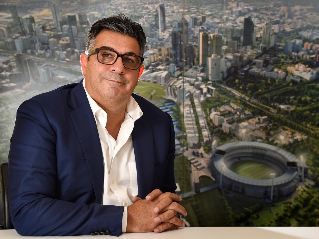 Former AFL chief Andrew Demetriou has backed his administration’s handling of the drugs policy. Picture: Nicole Garmston