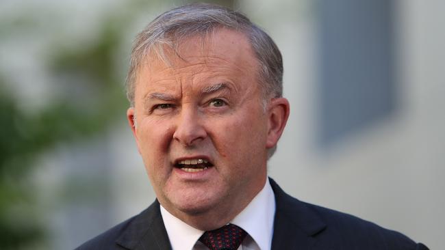 Opposition Leader Anthony Albanese has pursued Scott Morrison over the Angus Taylor drama. Picture: Kym Smith