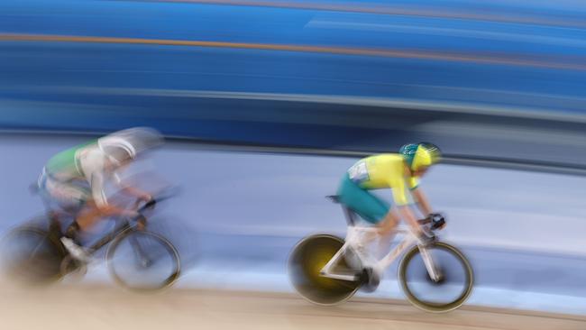 Cameron Meyer switches from the track to the road today. Photo: Getty Images