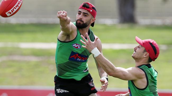 Adam Saad gets a fist in. Pic: Michael Klein