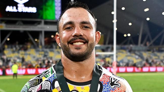 Braydon Trindall was man of the match in the All Stars game. Picture: Ian Hitchcock/Getty Images