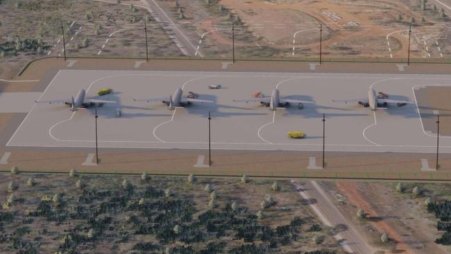 RAAF base Tindal proposed aircraft apron. Picture: Supplied