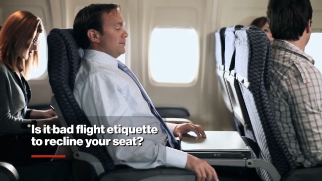 'I reclined my airplane seat and then got shoved'