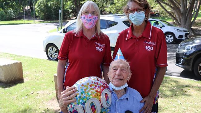 Alan Hastie celebrated his 100th birthday at Queens Park, Ipswich on Tuesday.