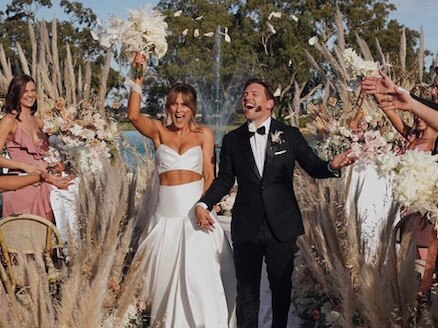 Steph Claire Smith married her childhood sweetheart Josh Miller in 2019. Pic: Instagram