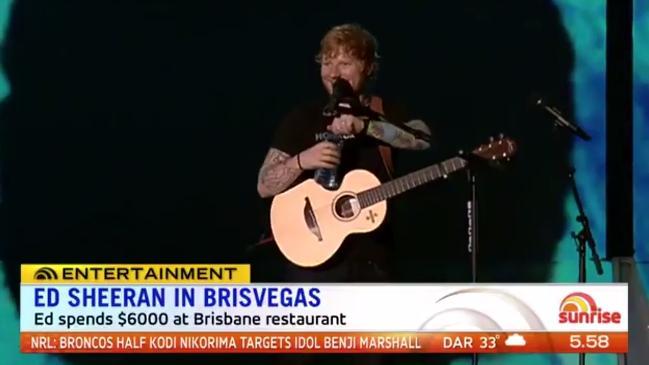 Ed Sheeran shines at Brisbane concert